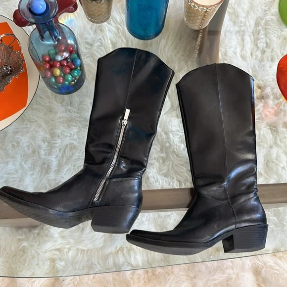 Zara Women Cowboy-heel boots 7052/001/040 - Picture 6 of 6